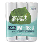 Seventh Generation 100% Recycled Bathroom Tissue, Septic Safe, 2-Ply, White, 240 Sheets/Roll, 24/Pack