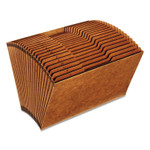 Pendaflex Heavy-Duty Open-Top Expanding Stadium File, 21 Sections, 1/3-Cut Tabs, Legal Size, Redrope
