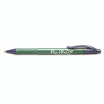 AbilityOne 7520015789301, SKILCRAFT Bio-Write Ballpoint Pen, Retractable, Medium 1 mm, Blue Ink, Green Barrel, Dozen