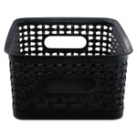 Advantus Weave Bins, 9.88 x 7.38 x 4, Black, 3/Pack (AVT40326) View Product Image