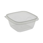Pactiv Evergreen EarthChoice Square Recycled Bowl, 16 oz, 5 x 5 x 1.75, Clear, Plastic, 504/Carton (PCTSAC0516) View Product Image