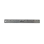 Universal Stainless Steel Ruler with Cork Back and Hanging Hole, Standard/Metric, 12" Long (UNV59023) View Product Image