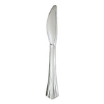 WNA Heavyweight Plastic Knives, Silver, 7 1/2", Reflections Design, 600/Carton (WNA630155) View Product Image