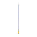 Boardwalk Plastic Jaws Mop Handle for 5 Wide Mop Heads, Aluminum, 1" dia x 60", Yellow (BWK610) View Product Image