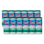 Clorox Disinfecting Wipes, 1-Ply, 7 x 8, Fresh Scent, White, 35/Canister, 12 Canisters/Carton (CLO01593CT) View Product Image