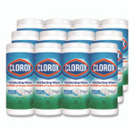 Clorox Disinfecting Wipes, Bleach Free Cleaning Wipes, 1-Ply, 7 x 8, Fresh Scent, White, 35/Canister, 12 Canisters/Carton