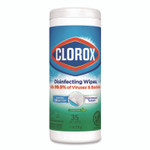 Clorox Disinfecting Wipes, Bleach Free Cleaning Wipes, 1-Ply, 7 x 8, Fresh Scent, White, 35/Canister