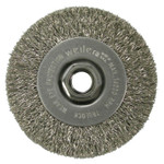 Weiler Narrow Face Crimped Wire Wheel  4 In D X 1/2 In W  .014 In Steel  14 000 Rpm (804-13081)