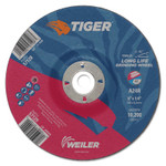 6 X 1/4 Tiger Ao T27 Grinding Wheel  A24R 7/8 Ah (804-57129)