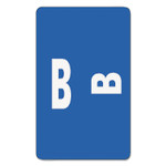 Smead AlphaZ Color-Coded Second Letter Alphabetical Labels, B, 1 x 1.63, Dark Blue, 10/Sheet, 10 Sheets/Pack (SMD67172) View Product Image