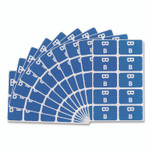 Smead AlphaZ Color-Coded Second Letter Alphabetical Labels, B, 1 x 1.63, Dark Blue, 10/Sheet, 10 Sheets/Pack