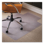 ES Robbins Natural Origins Chair Mat with Lip For Carpet, 45 x 53, Clear