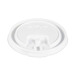 SOLO Lift Back and Lock Tab Lids for Paper Cups, Fits 8 oz Cups, White, 100/Sleeve, 10 Sleeves/Carton (SCCLB3081) View Product Image