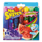 Mr. Sketch Washable Markers, Broad Chisel Tip, Assorted Colors, 14/Set (SAN1924061) View Product Image