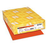 Astrobrights Color Cardstock, 65 lb Cover Weight, 8.5 x 11, Orbit Orange, 250/Pack (WAU22761) View Product Image