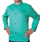 Ors Nasco Flame Retardant Cotton Sateen Jacket  Large  Visual Green (902-Ca-1200-L) View Product Image