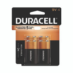 Duracell CopperTop Alkaline 9V Batteries, 4/Pack