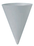 4 OZ ROLLED RIM UNPRINTED PAPER WATER CUP/CONE View Product Image