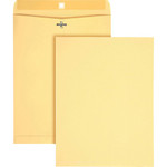 Quality Park Envelope, Clasp/Gummed, 10"Wx13"Lx1/10"H, 100/BX, Manilla (QUA38497) View Product Image
