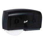 Scott Essential Coreless Twin Jumbo Roll Tissue Dispenser, 20 x 6 x 11, Black (KCC09608) View Product Image