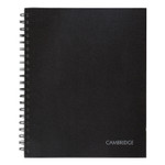 Cambridge Limited Hardbound Notebook with Pocket, 1-Subject, Wide/Legal Rule, Black Cover, (96) 11 x 8.5 Sheets View Product Image