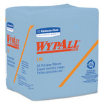 WypAll L40 Wiper, 1/4 Fold, Blue, 12.5 x 12, 56/Box, 12 Boxes/Carton (KCC05776) View Product Image