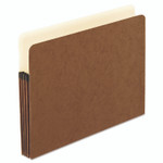 Pendaflex Smart Shield File Pocket, 3.5" Expansion, Letter Size, Red Fiber, 10/Box