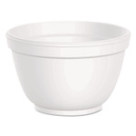 Dart Foam Container, Squat, 6 oz, White, 50/Pack, 20 Packs/Carton (DCC6B12) View Product Image