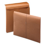 Smead Expanding Wallet with Elastic Cord, 2" Expansion, 1 Section, Elastic Cord Closure, Letter Size, Redrope