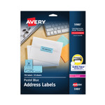 Avery High-Visibility Permanent Laser ID Labels, 1 x 2.63, Pastel Blue, 750/Pack (AVE5980) View Product Image