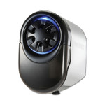 Bostitch QuietSharp Glow Classroom Electric Pencil Sharpener, AC-Powered, 6.13 x 10.69 x 9, Silver/Black (BOSEPS11HC) View Product Image