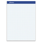 Ampad Quad Double Sheet Pad, Quadrille Rule (4 sq/in), 100 White 8.5 x 11.75 Sheets Product Image 
