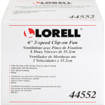 Lorell 6" Clip-On Fan,2-Speed,5' Cord,8"x6"x9-1/2",White (LLR44552) View Product Image