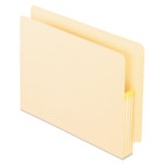 Pendaflex Manila Drop Front Shelf File Pockets with Tyvek Gusset Top, 1.75" Expansion, Letter Size, Manila, 25/Box
