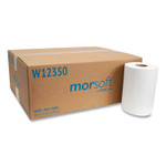Morcon Tissue Morsoft Universal Roll Towels, 1-Ply, 8" x 350 ft, White, 12 Rolls/Carton (MORW12350) View Product Image