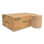 Morcon Tissue Morsoft Universal Roll Towels, 1-Ply, 8" x 800 ft, Brown, 6 Rolls/Carton (MORR6800) View Product Image