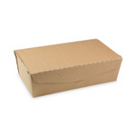 Pactiv Evergreen EarthChoice OneBox Paper Box, 77 oz, 9 x 4.85 x 2.7, Kraft, 162/Carton (PCTNOB04SKEC) View Product Image