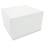 SCT White One-Piece Non-Window Bakery Boxes, 8 x 8 x 5, White, Paper, 100/Carton (SCH09455) View Product Image