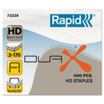 Rapid DUAX Heavy-Duty Staples, 0.75" Leg, 0.5" Crown, Steel, 1,000 Staples (RPD73339) View Product Image