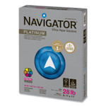 Navigator Platinum Paper, 99 Bright, 28 lb Bond Weight, 8.5 x 11, White, 500/Ream