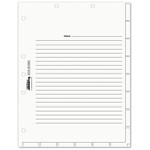 Tabbies Medical Chart Index Divider Sheets, Untabbed, 11 x 8.5, White, 400/Box (TAB54520) View Product Image