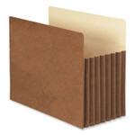 Smead Redrope TUFF Pocket Drop-Front File Pockets with Fully Lined Gussets, 7" Expansion, Letter Size, Redrope, 5/Box
