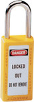 6 Pin Cylinder Safety Lockout Padlock Keyed Diff (470-411Ylw)