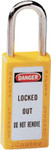 6 Pin Cylinder Safety Lockout Padlock Keyed Diff (470-411Ylw) View Product Image