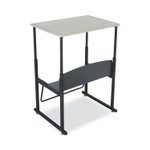 Safco Alphabetter Desks, 28" x 20" x 26" to 42", Beige