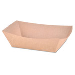 SCT Eco Food Trays, 1 lb Capacity, Brown Kraft, Paper, 1,000/Carton (SCH0513) View Product Image