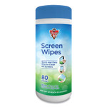 Dust-Off Premoistened Monitor Cleaning Wipes, Cloth, 5 x 7, Citrus, White, 80/Tub