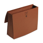 Smead Redrope Expanding Wallets, 5.25" Expansion, 1 Section, Cloth Tie Closure, Letter Size, Redrope