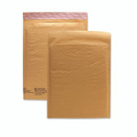 Sealed Air Jiffylite Self-Seal Bubble Mailer, #00, Barrier Bubble Air Cell Cushion, Self-Adhesive Closure, 5 x 10, Brown Kraft, 250/CT
