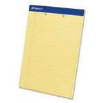 Ampad Perforated Writing Pads, Wide/Legal Rule, 50 Canary-Yellow 8.5 x 11.75 Sheets, Dozen AMP20224 (AMP20224) View Product Image